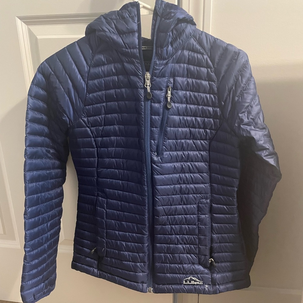 Used LLBEan down jacket - slight flaws